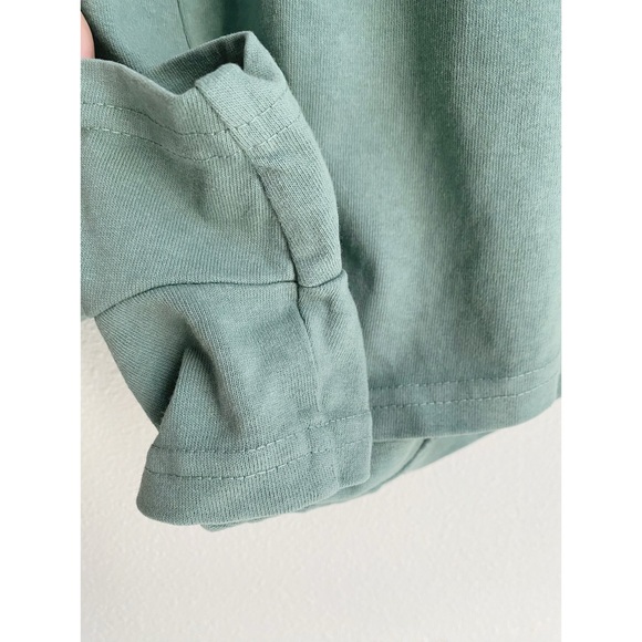 NWOT Los Angeles Apparel Heavy Jersey Garment Dye Short Shorts // Atlantic Green - Picture 6 of 8